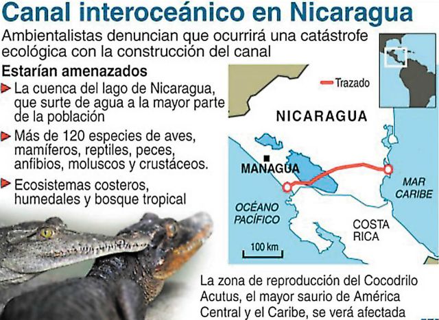 La construcción del canal de #Nicaragua una amenaza de catástrofe ambiental