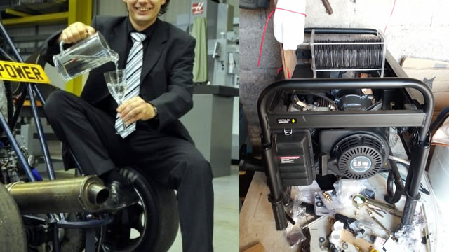 Estudiante mexicano crea un motor que funciona solo con agua