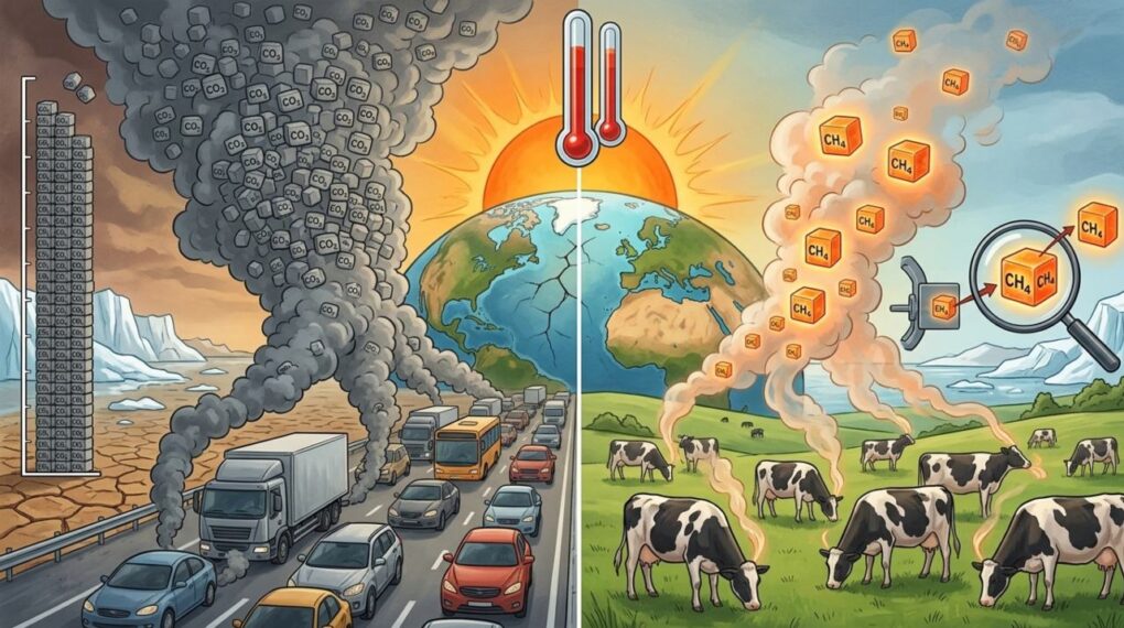 Es cierto que las vacas contaminan tanto como los automoviles